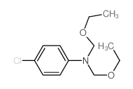 4-chloro-N,N-bis(ethoxymethyl)aniline Structure