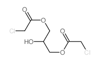 Acetic acid, chloro-, 2-hydroxy-1,3-propanediyl ester结构式