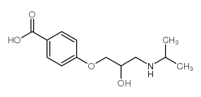4-(2-羟基-3-异丙基氨基丙氧基)苯甲酸(Bisoprolol代谢产物)结构式