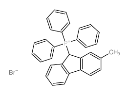 Phosphonium,(2-methyl-9H-fluoren-9-yl)triphenyl-, bromide (1:1)结构式