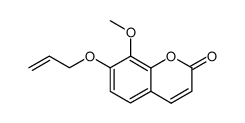 7-(Allyloxy)-8-methoxycoumarin Structure