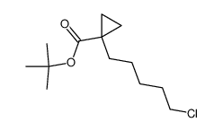 t-butyl 1-(5-chloropentyl)-1-cyclopropanecarboxylate结构式
