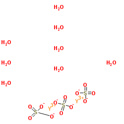 硫酸钇(III),八水结构式