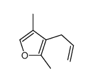 2,4-dimethyl-3-prop-2-enylfuran结构式