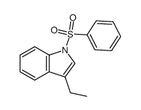 3-ethyl-1-(phenylsulfonyl)-1H-indole结构式