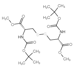 N,N'-Di-Boc-(L)-胱氨酸-二甲基酯结构式