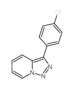 [1,2,3]Triazolo[1,5-a]pyridine,3-(4-chlorophenyl)-结构式