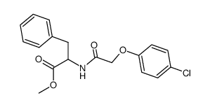 N-(p-chlorophenoxyacetyl)phenylalanine methyl ester结构式