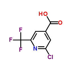 2-氯-6-(三氟甲基)异烟酸结构式