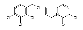 2-chloro-N,N-bis(prop-2-enyl)acetamide,1,2,3-trichloro-4-(chloromethyl)benzene Structure