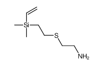2-[2-[ethenyl(dimethyl)silyl]ethylsulfanyl]ethanamine结构式