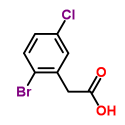 2-溴-5-氯苯乙酸结构式