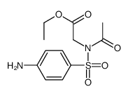 N-Acetyl-N-((4-aminophenyl)sulfonyl)glycine ethyl ester Structure
