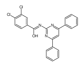 3,4-dichloro-N-(4,6-diphenylpyrimidin-2-yl)benzamide Structure