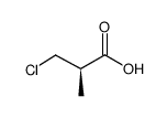(R)-(+)-β-chloro-isobutyric acid结构式