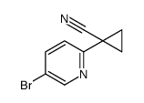 1-(5-溴吡啶-2-基)环丙烷甲腈结构式