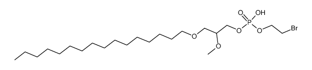 2-bromoethyl (3-(hexadecyloxy)-2-methoxypropyl) hydrogen phosphate Structure