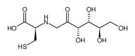 N-(1-Deoxy-D-fructos-1-yl)-L-cysteine结构式