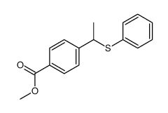 methyl 4-(1-phenylsulfanylethyl)benzoate结构式