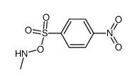 N-Methyl-O-p-nitrophenylsulphonylhydroxylamine结构式