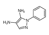 2-phenylpyrazole-3,4-diamine Structure