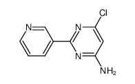 6-chloro-2-(pyridin-3-yl)pyrimidin-4-amine Structure