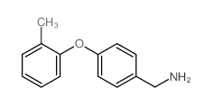 4-(2-甲基苯氧基)苯甲胺结构式
