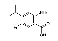 2-氨基-4-异丙基-5-溴苯甲酸结构式