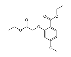 2-ethoxycarbonylmethoxy-4-methoxy-benzoic acid ethyl ester Structure