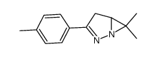 3-(p-tolyl)-6,6-dimethyl-1,2-diazabicyclo(3.1.0)hex-2-ene结构式