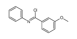 3-methoxy-N-phenylbenzimidoyl chloride Structure