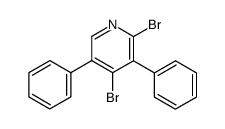 2,4-dibromo-3,5-diphenylpyridine Structure