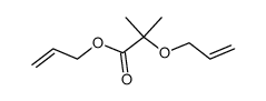 α-allyloxy-isobutyric acid allyl ester Structure
