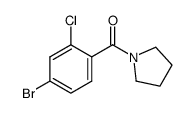 (4-bromo-2-chlorophenyl)(pyrrolidin-1-yl)methanone结构式