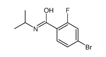 4-溴-2-氟-n-异丙基苯甲酰胺结构式