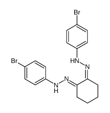 cyclohexane-1,2-dione-bis-(4-bromo-phenylhydrazone) Structure