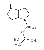 六氢吡咯并[3,2-b]吡咯-1-羧酸叔丁酯结构式