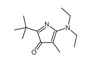 2-tert-butyl-5-(diethylamino)-4-methylpyrrol-3-one结构式