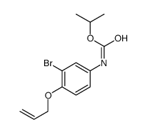 propan-2-yl N-(3-bromo-4-prop-2-enoxyphenyl)carbamate结构式