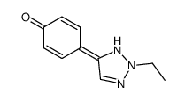 4-(2-ethyl-1H-triazol-5-ylidene)cyclohexa-2,5-dien-1-one结构式