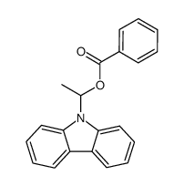 Benzoic acid 1-carbazol-9-yl-ethyl ester结构式