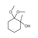 2,2-dimethoxy-1-methylcyclohexan-1-ol结构式