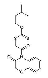 O-(3-methylbutyl) [2-oxo-2-(3-oxo-1,4-benzoxazin-4-yl)ethyl]sulfanylmethanethioate Structure