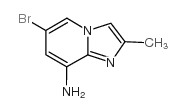 6-溴-2-甲基咪唑并[1,2-a]吡啶-8-胺结构式