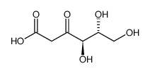 D-erythro-3-Hexulosonic acid, 2-deoxy-结构式