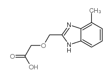 [(4-甲基-1H-苯并咪唑-2-基)甲氧基]乙酸结构式