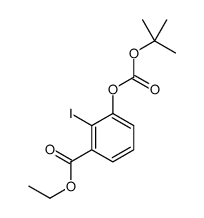 ethyl 2-iodo-3-[(2-methylpropan-2-yl)oxycarbonyloxy]benzoate Structure