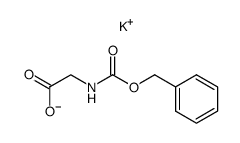 Potassium; benzyloxycarbonylamino-acetate Structure