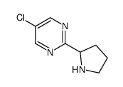 5-氯-2-(2-吡咯烷基)嘧啶结构式
