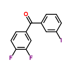 (3,4-Difluorophenyl)(3-iodophenyl)methanone Structure